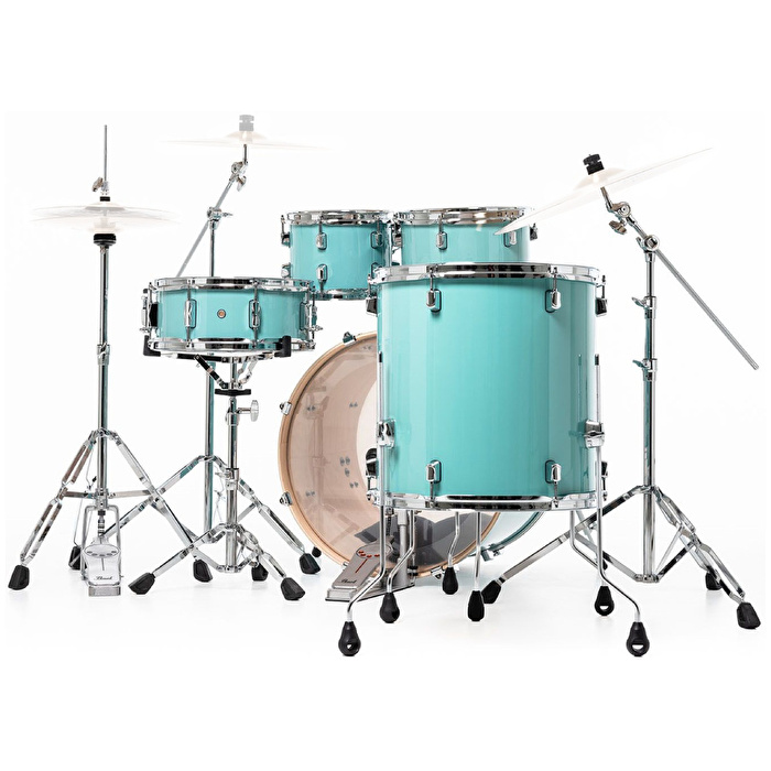PEARL DMP925S/C884 Decade Maple  Ice Mint 5 Parça (22B/10T/12T/16F/14S) Aksamlı Akustiik Davul Seti